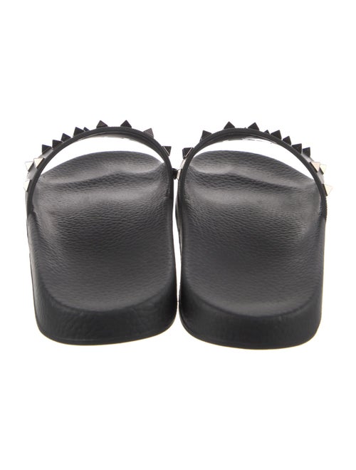 Valentino Rockstud Accents Rubber Slides