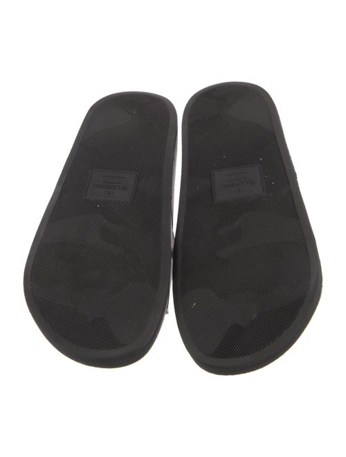 Valentino Rockstud Accents Rubber Slides