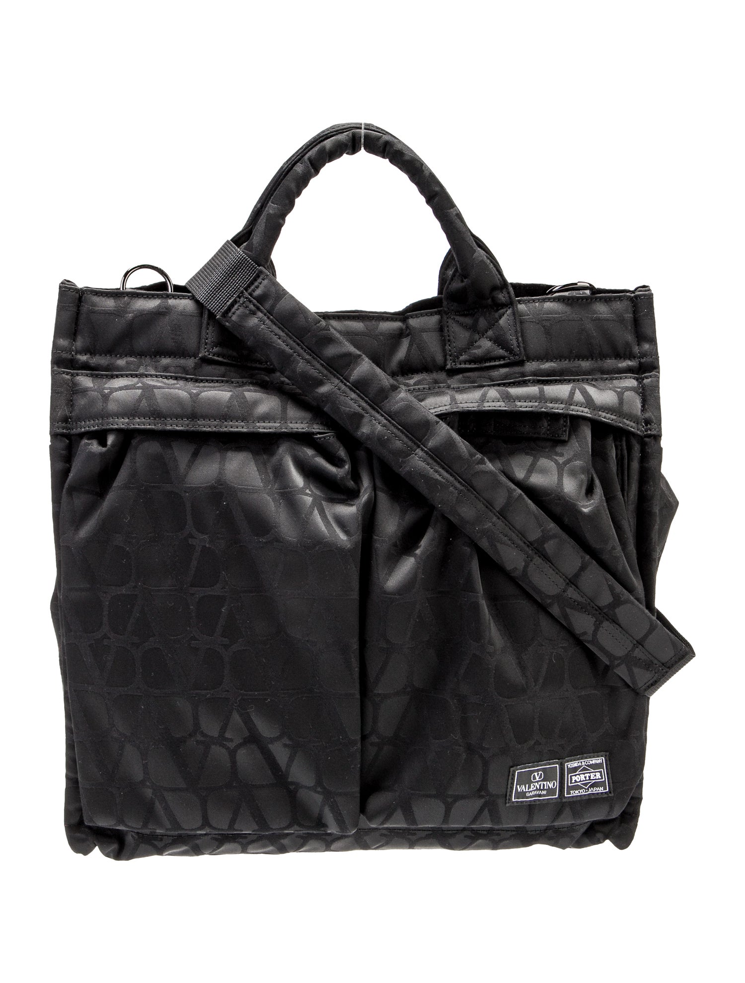 Valentino Nylon X Porter Convertible Briefcase Large