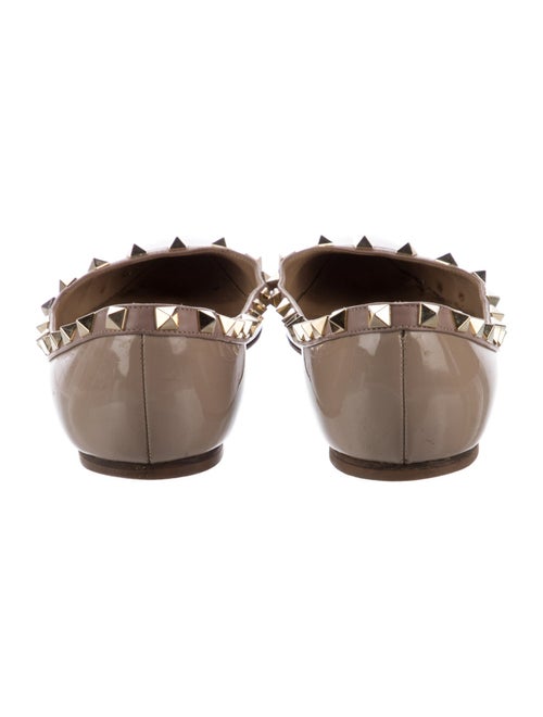 Valentino Rockstud Accents Patent Leather Flats