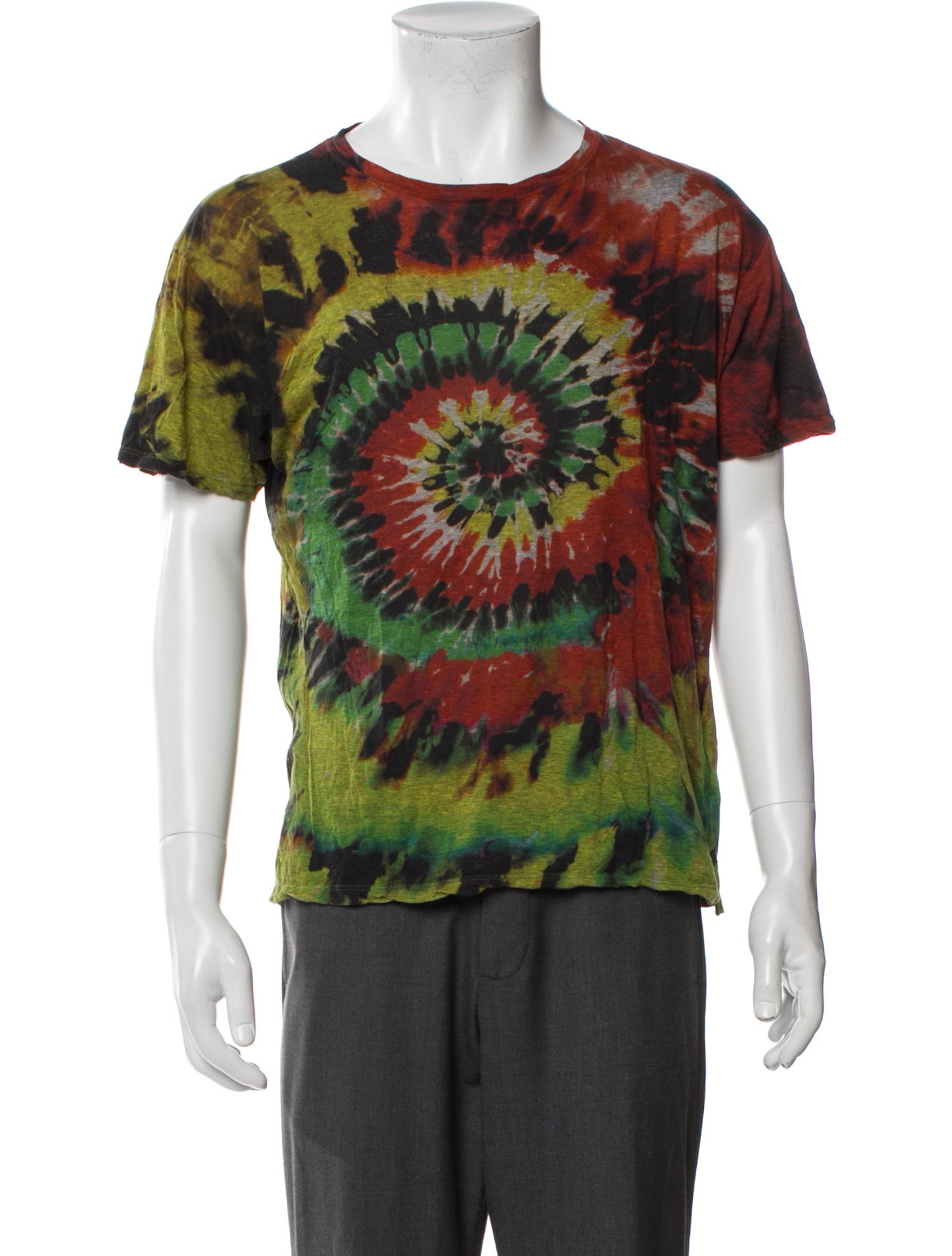 Valentino Tie-Dye Print Crew Neck T-Shirt
