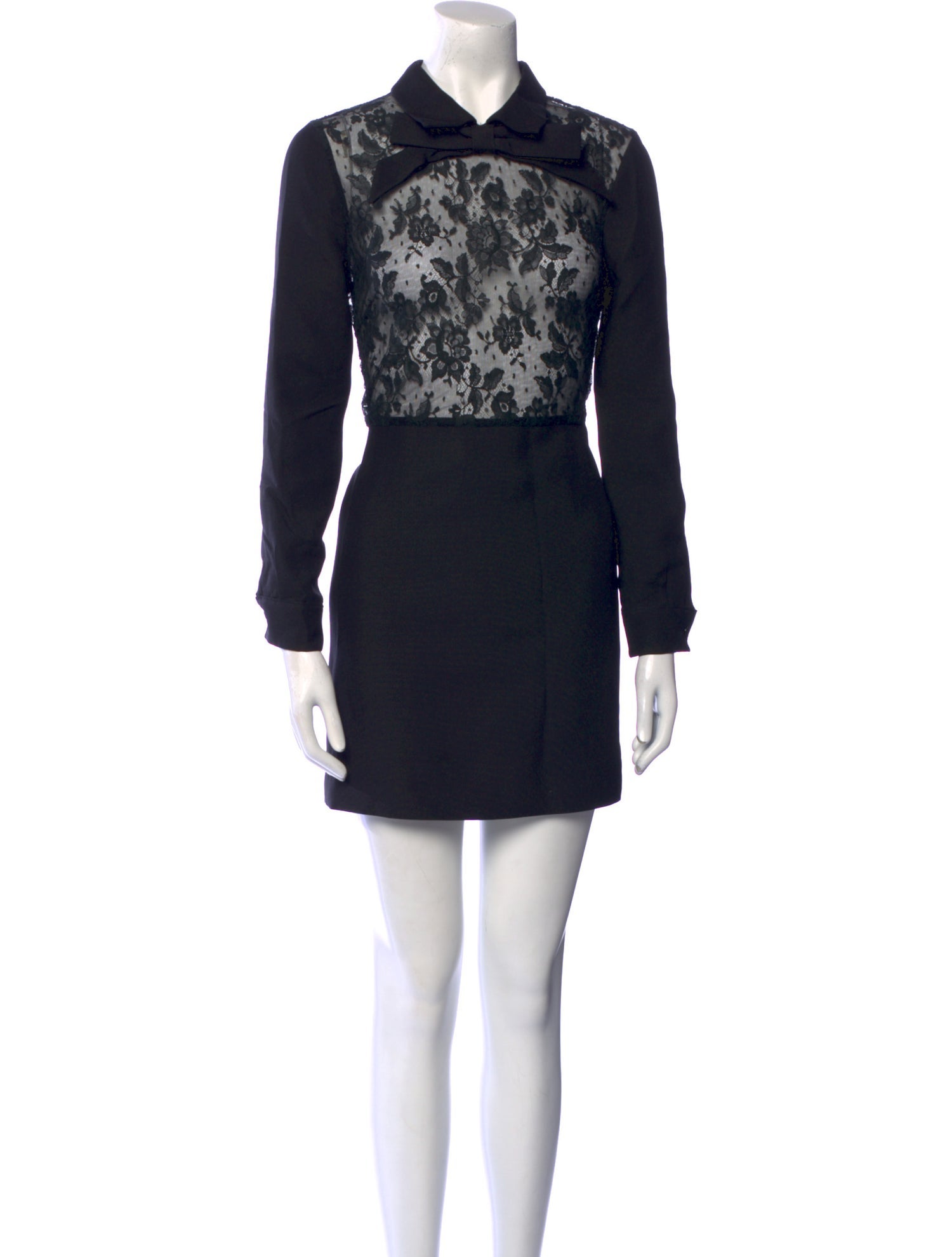 Valentino Lace Pattern Mini Dress
