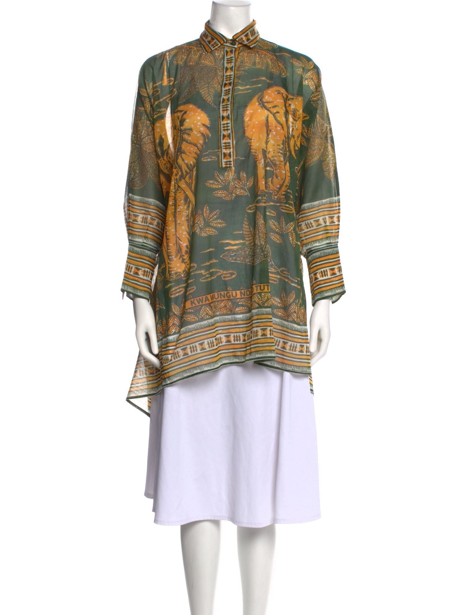 Valentino Paisley Print Mock Neck Tunic w/ Tags