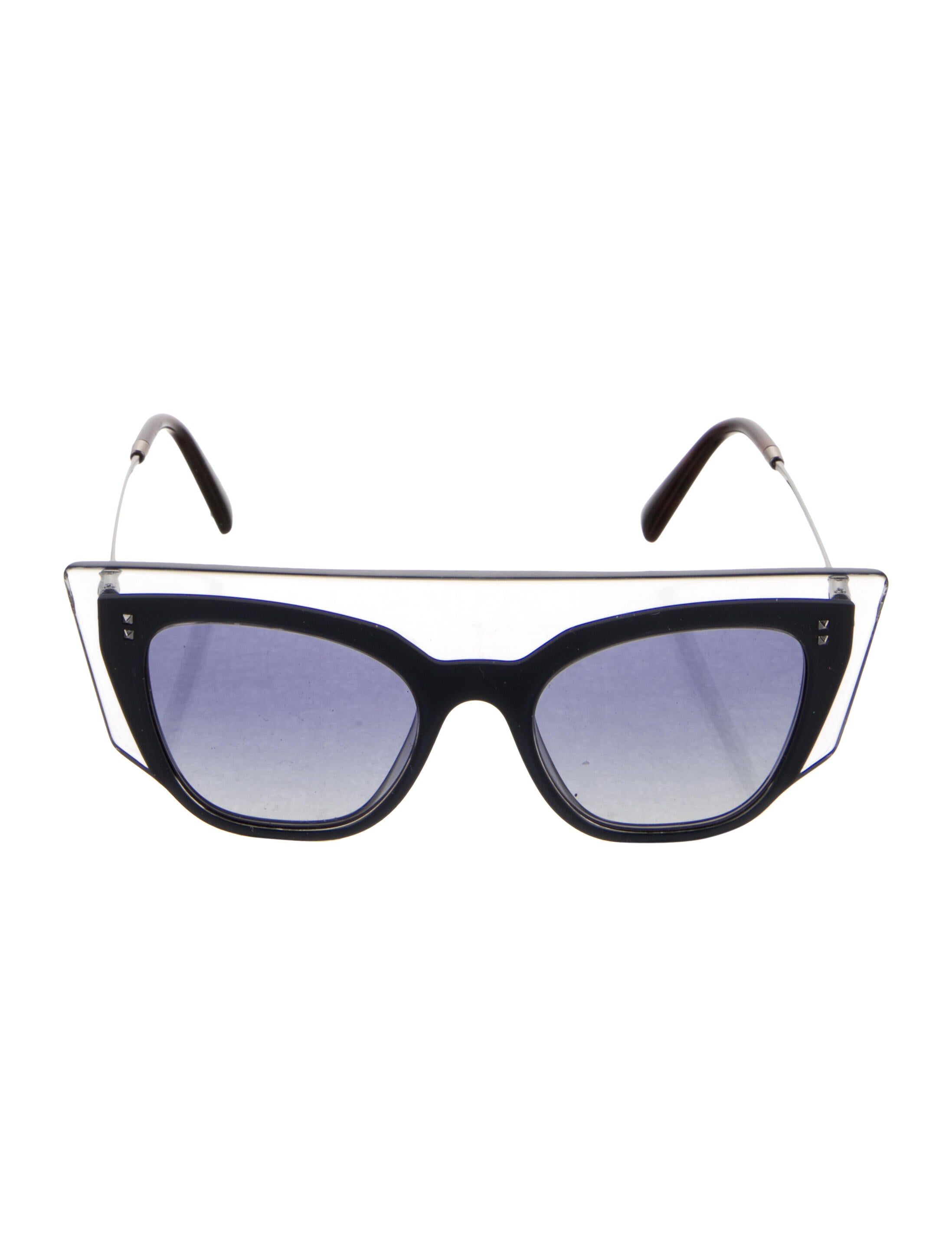 Valentino Wayfarer Mirrored Sunglasses