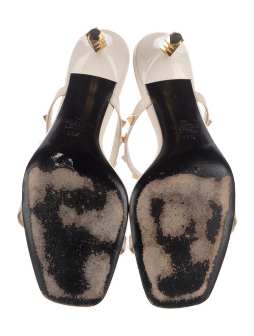 Valentino Rockstud Accents Leather Slides