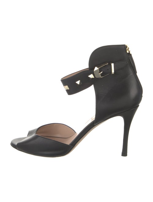 Valentino Rockstud Accents Leather Sandals