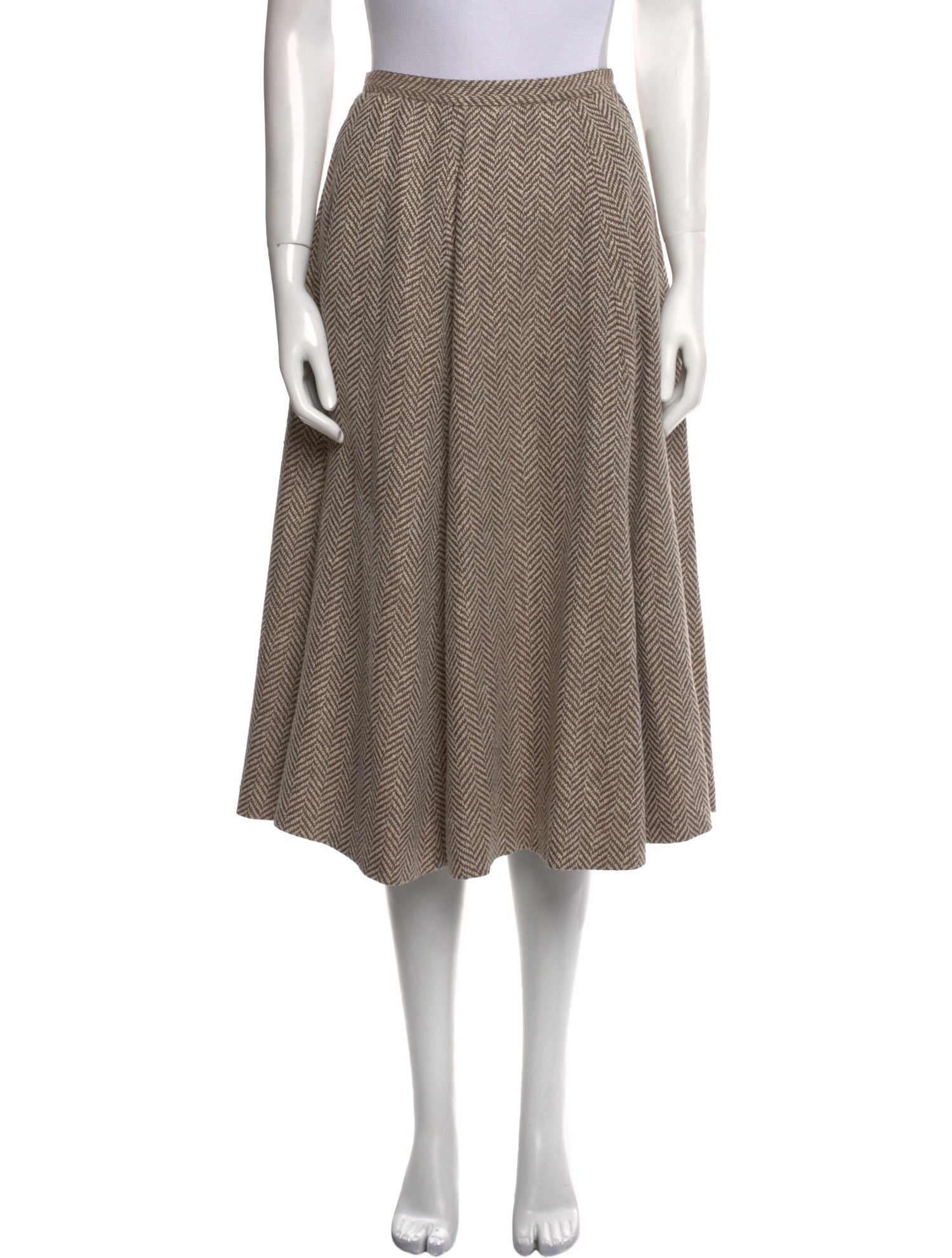 Valentino Silk Midi Length Skirt