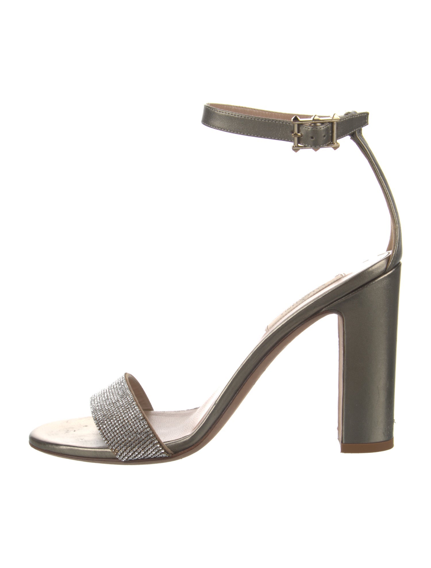 Valentino Rockstud Accents Leather Sandals