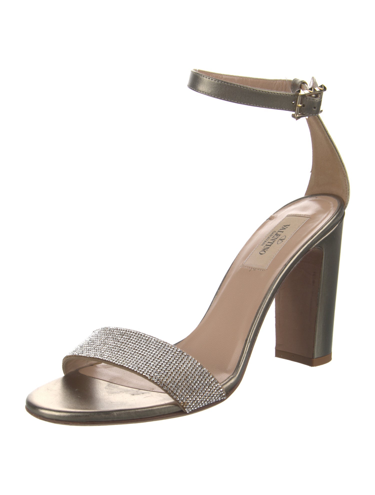 Valentino Rockstud Accents Leather Sandals