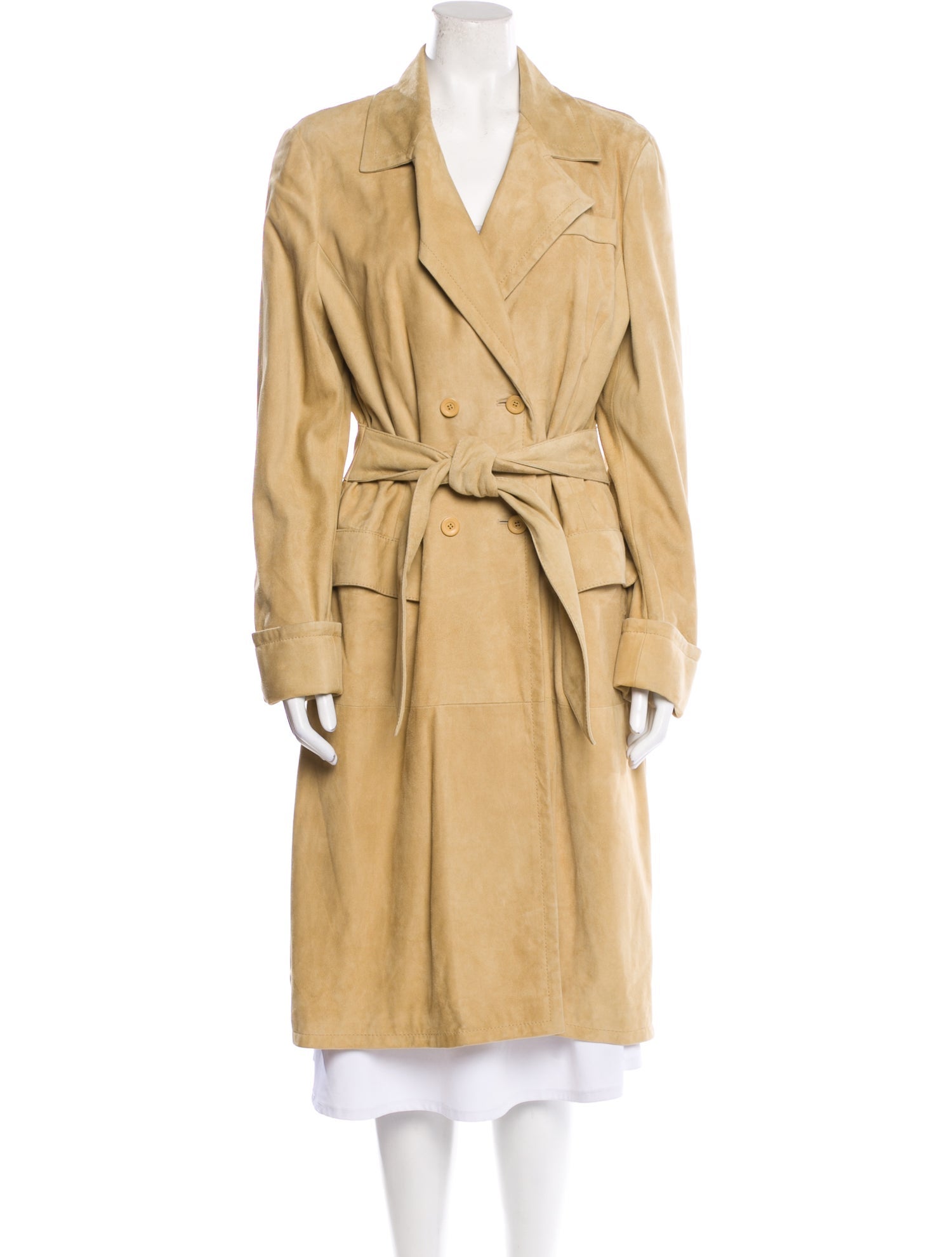 Valentino Suede Trench Coat