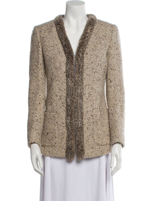 Valentino Wool Tweed Pattern Jacket