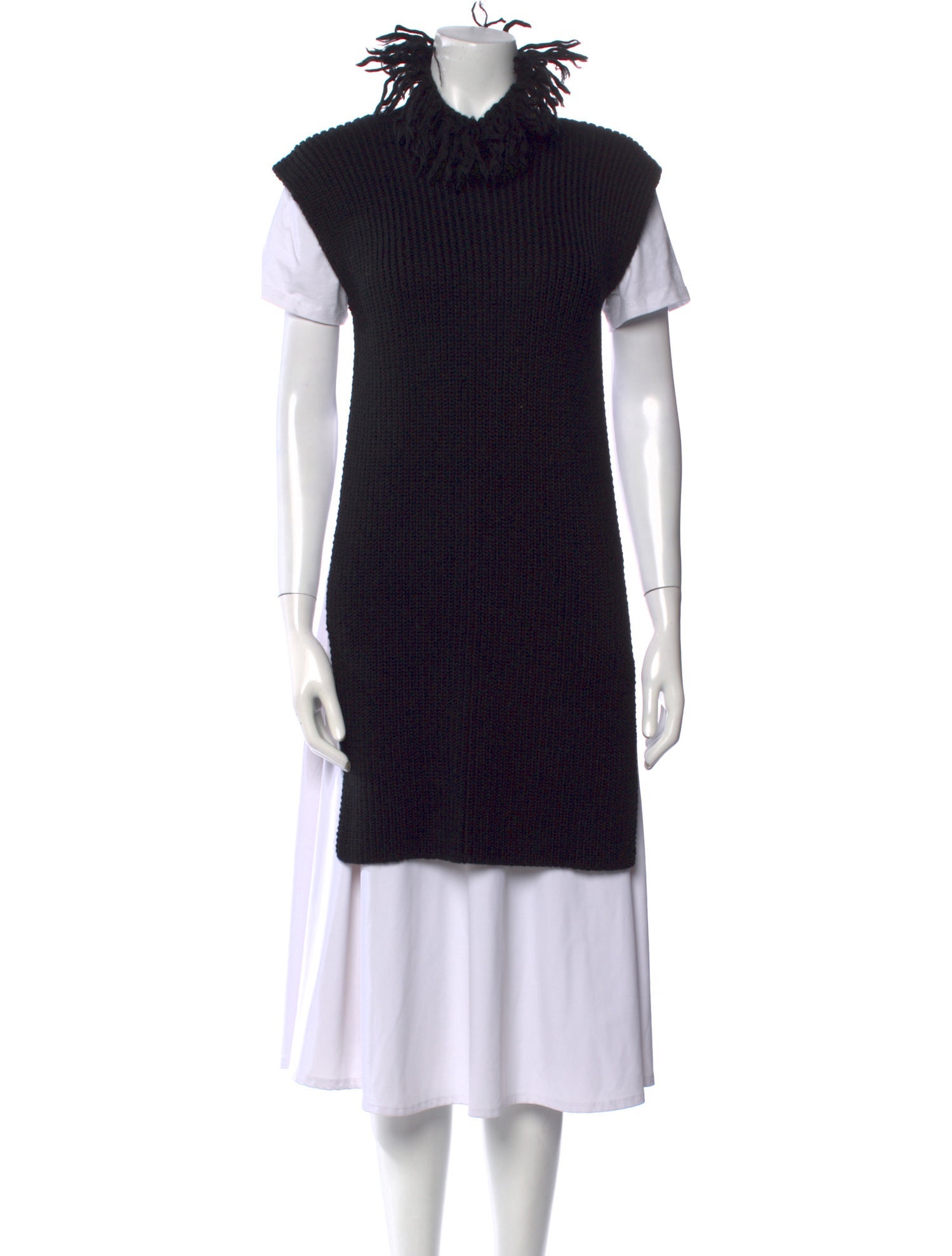 Valentino Virgin Wool Mock Neck Sweater