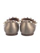 Valentino Rockstud Accents Leather Ballet Flats