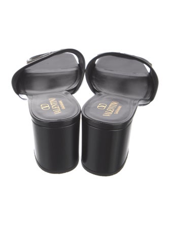 Valentino Leather Slides