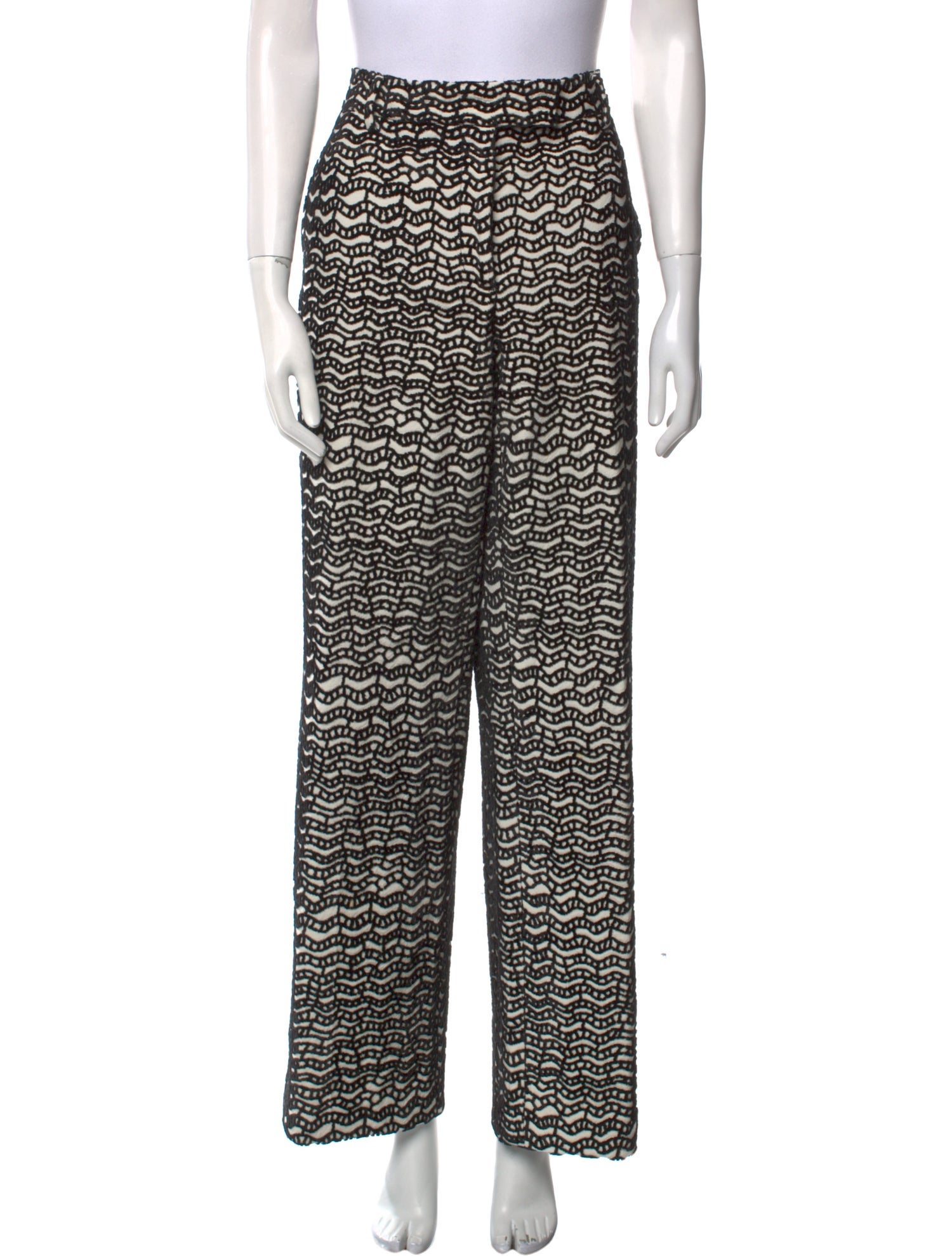 Valentino Silk Wide Leg Pants