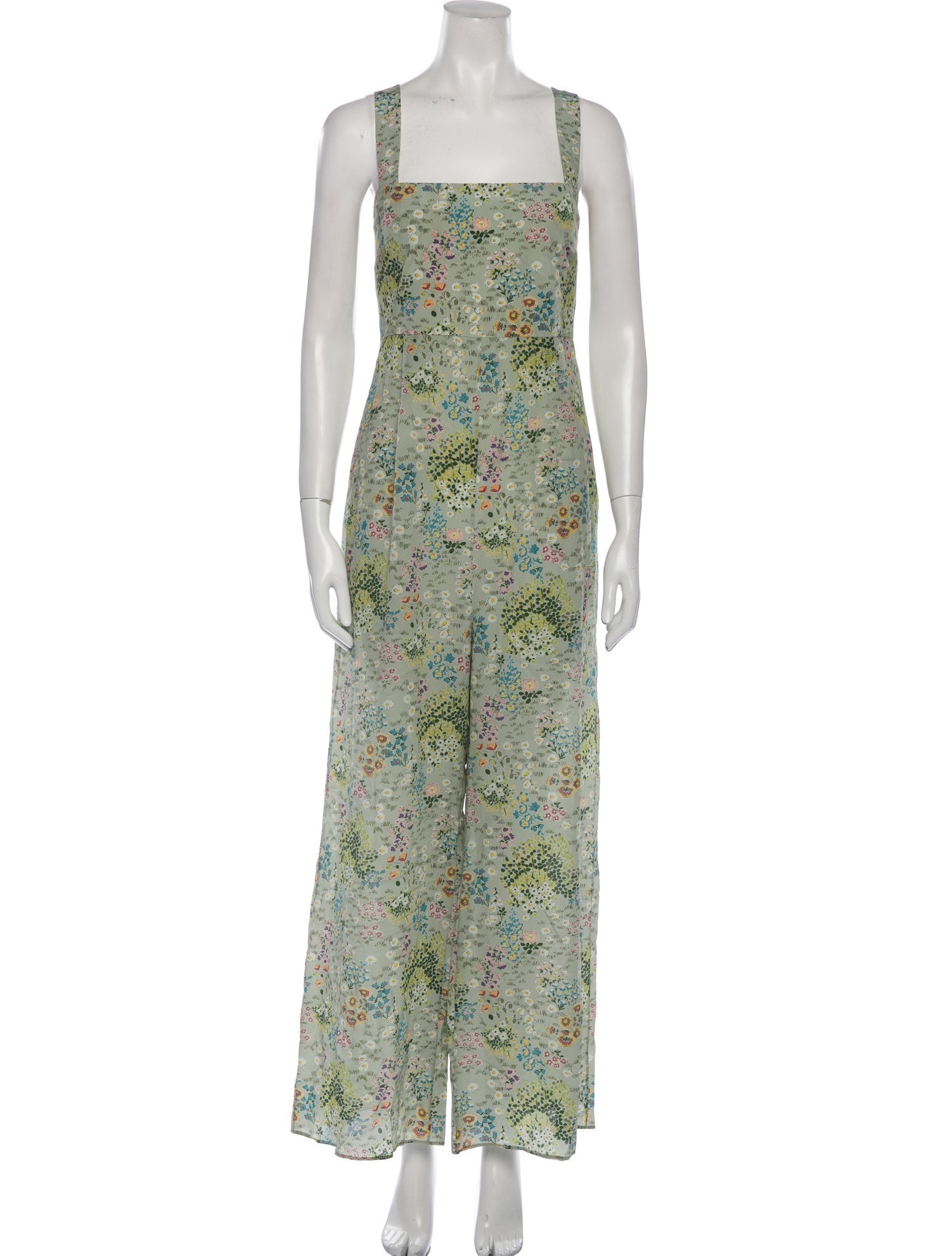 Valentino Silk Floral Print Jumpsuit