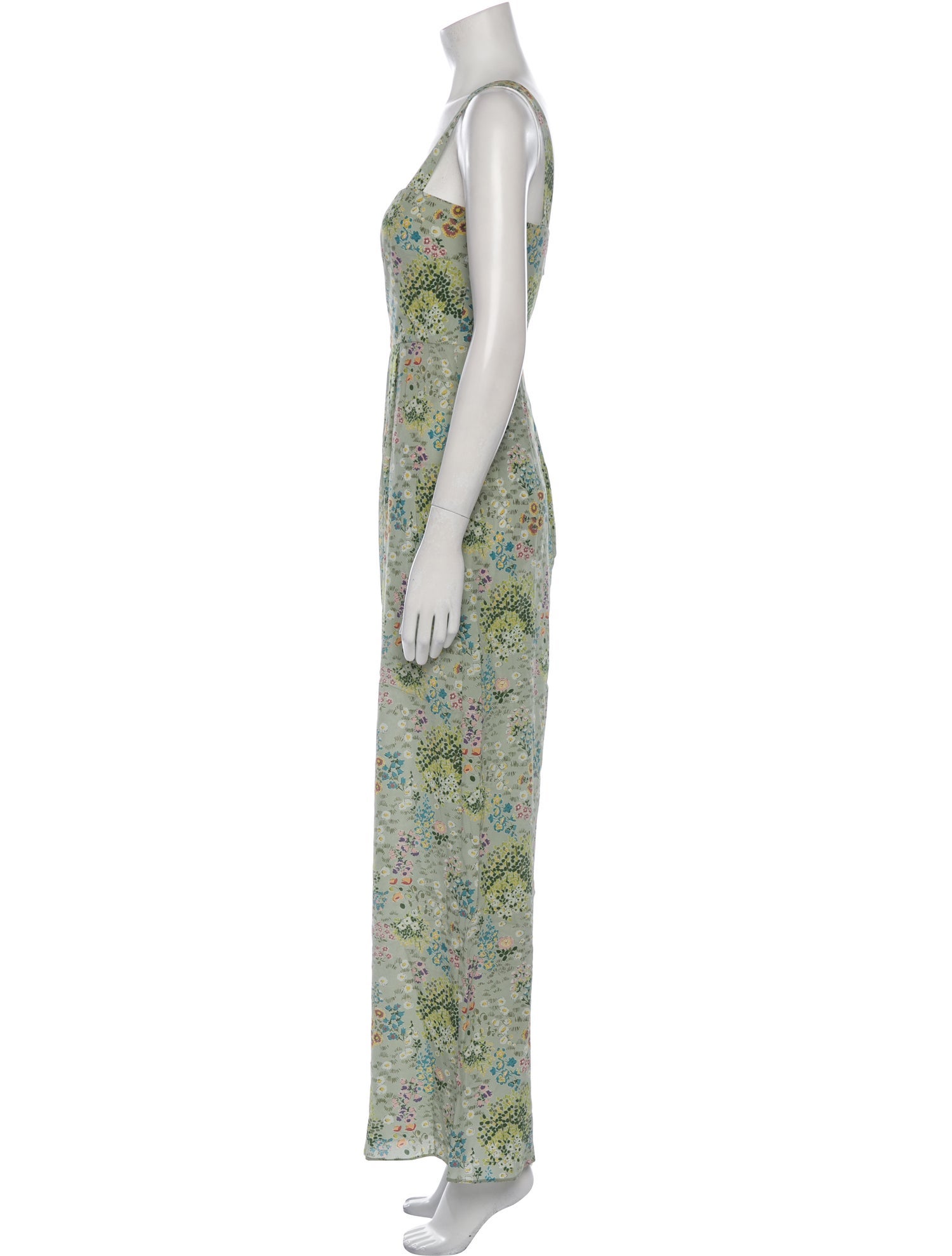 Valentino Silk Floral Print Jumpsuit