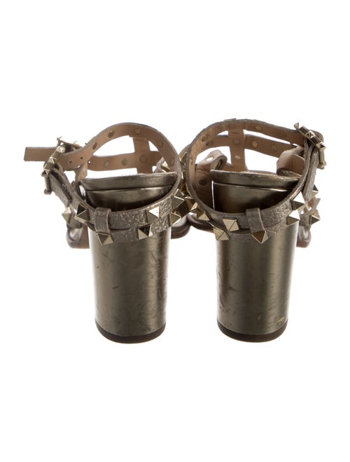 Valentino Rockstud Accents Leather Gladiator Sandals