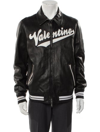 Valentino Graphic Print Varsity Jacket