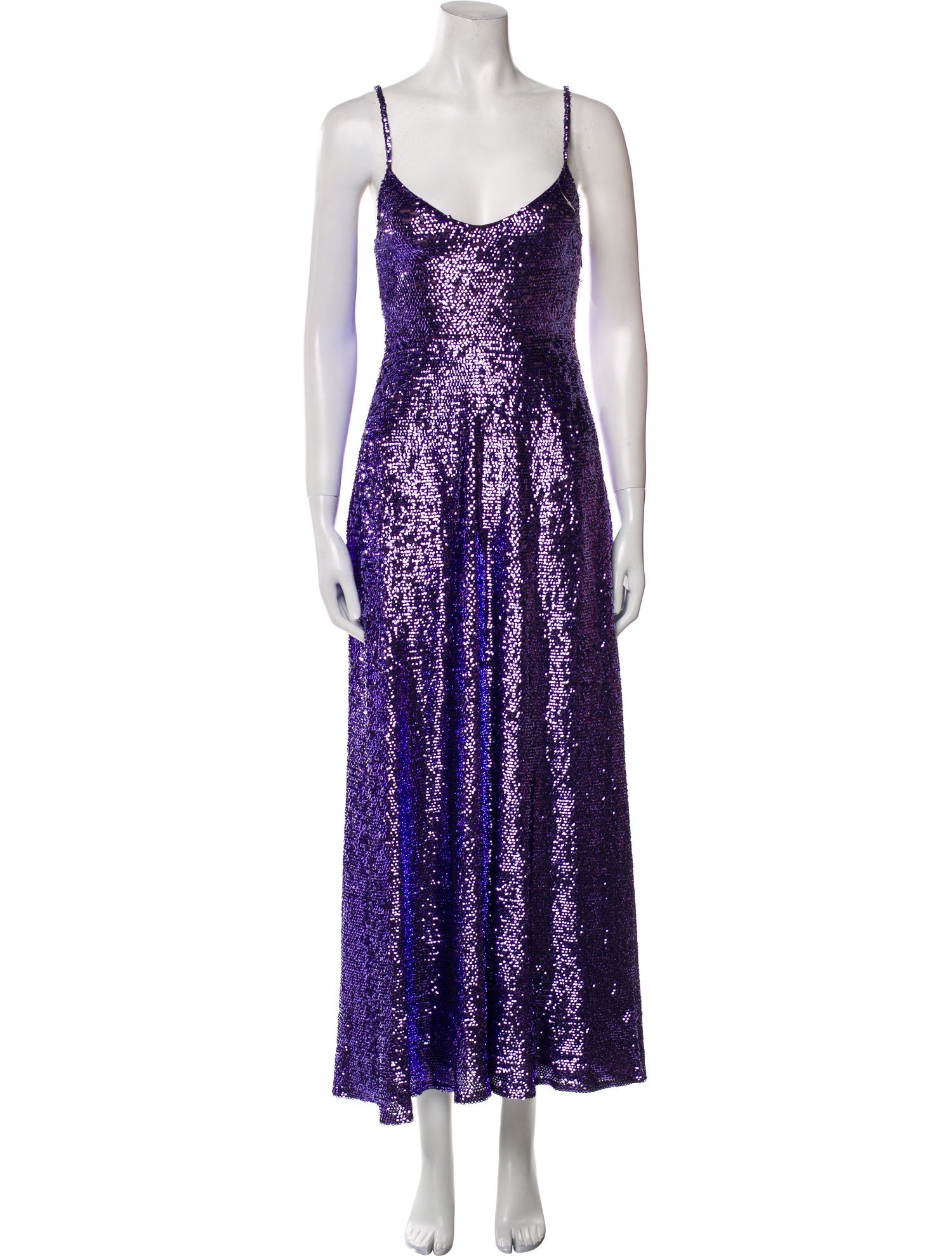 Valentino V-Neck Long Dress