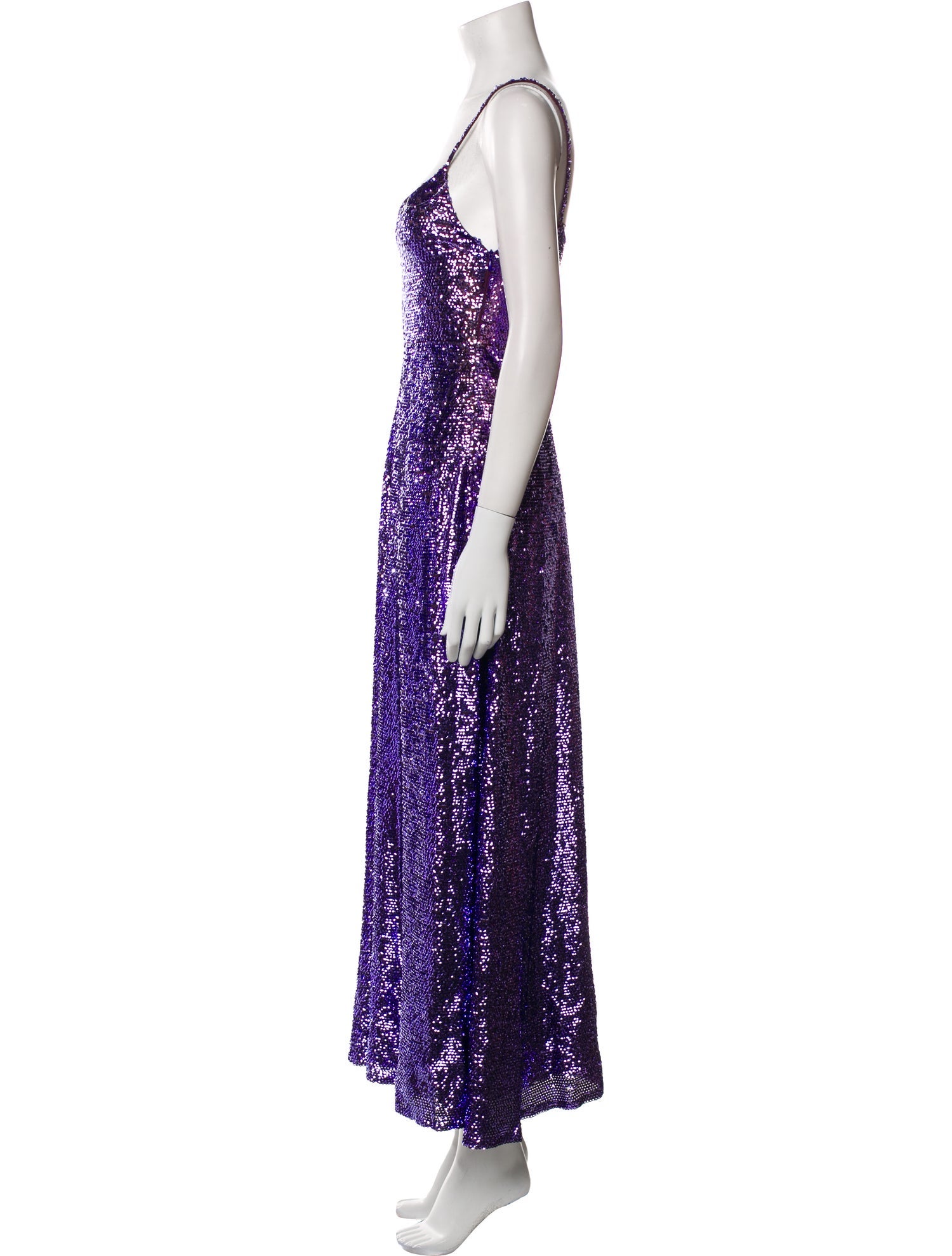 Valentino V-Neck Long Dress