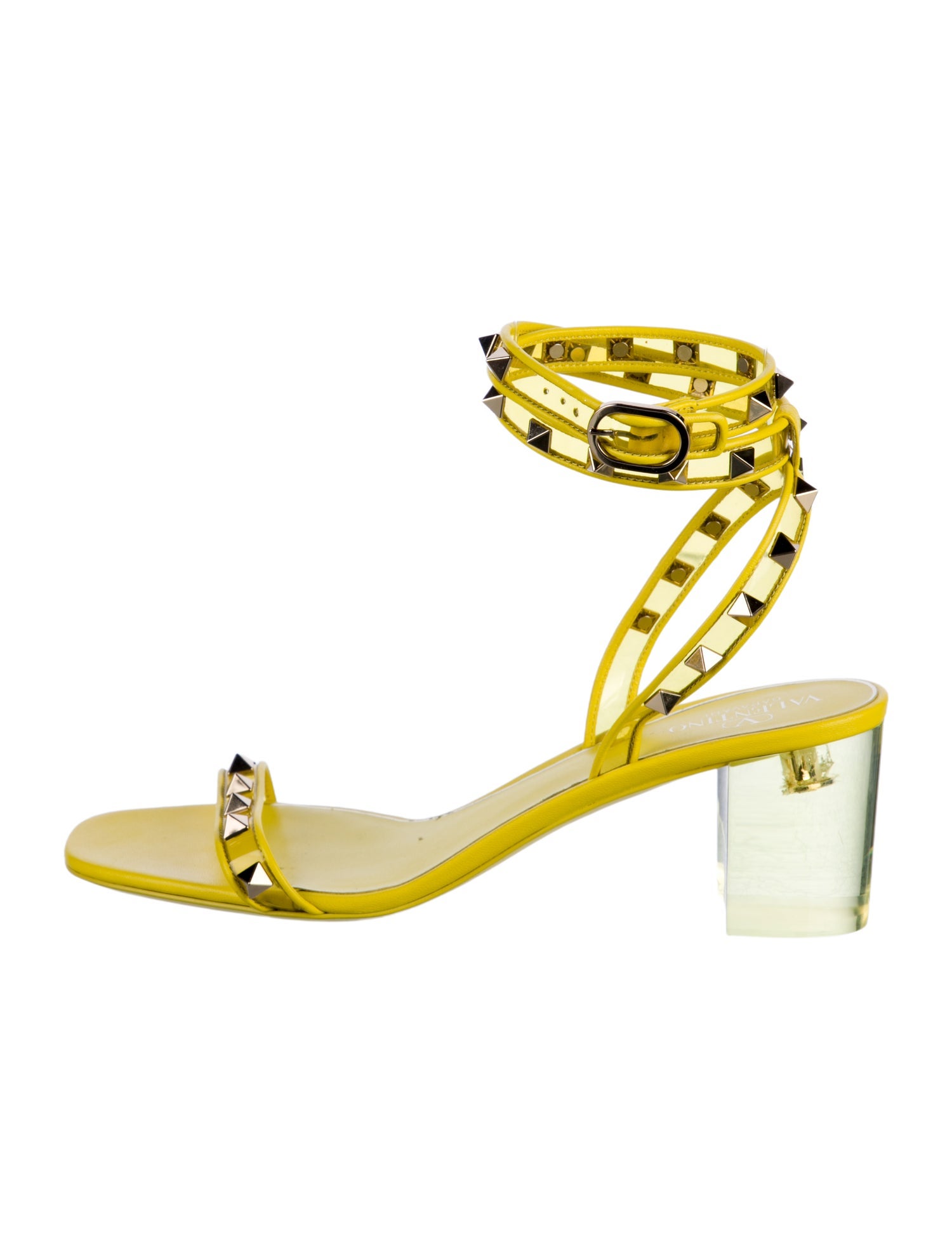 Valentino Rockstud Accents PVC Sandals