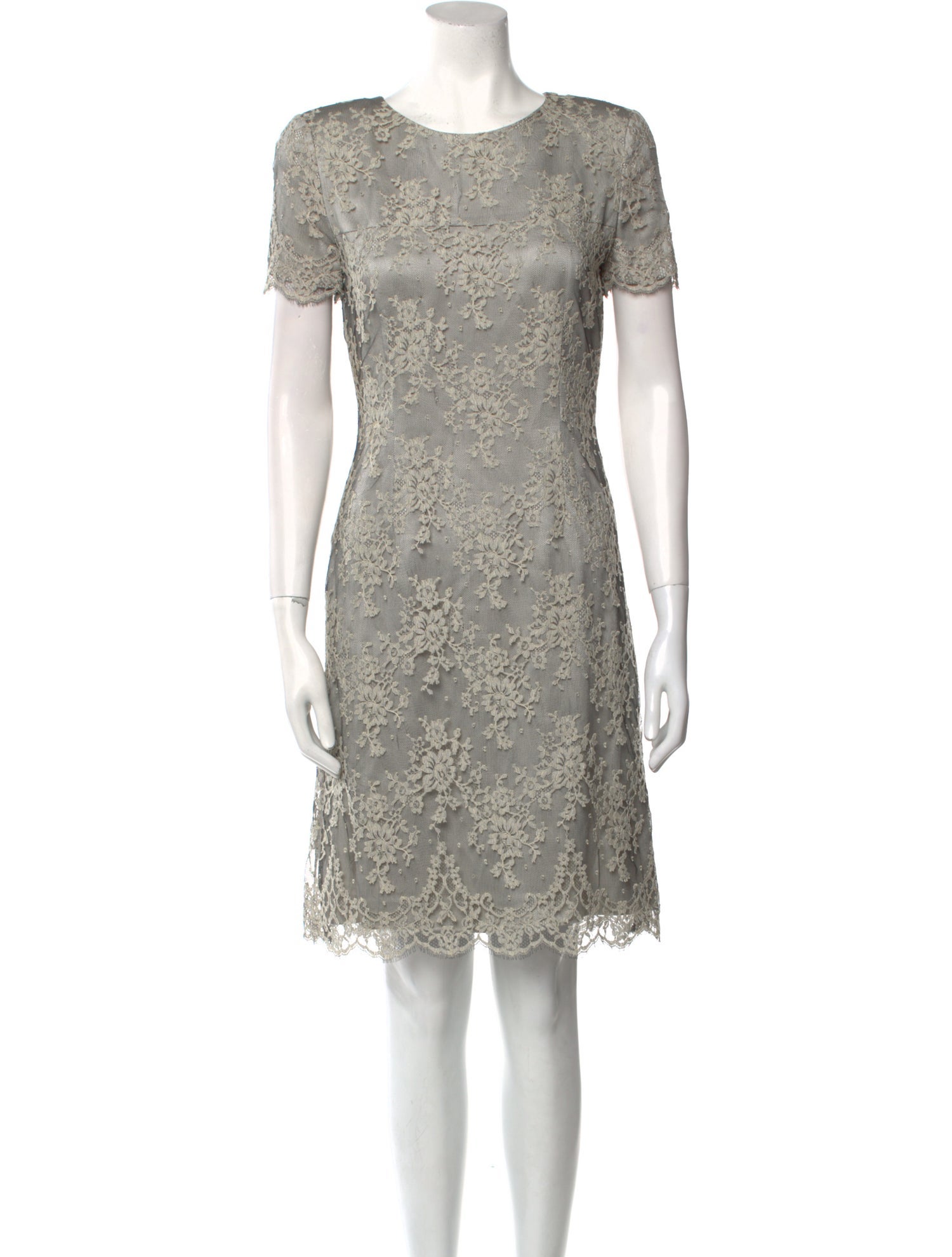 Valentino Crew Neck Knee-Length Dress