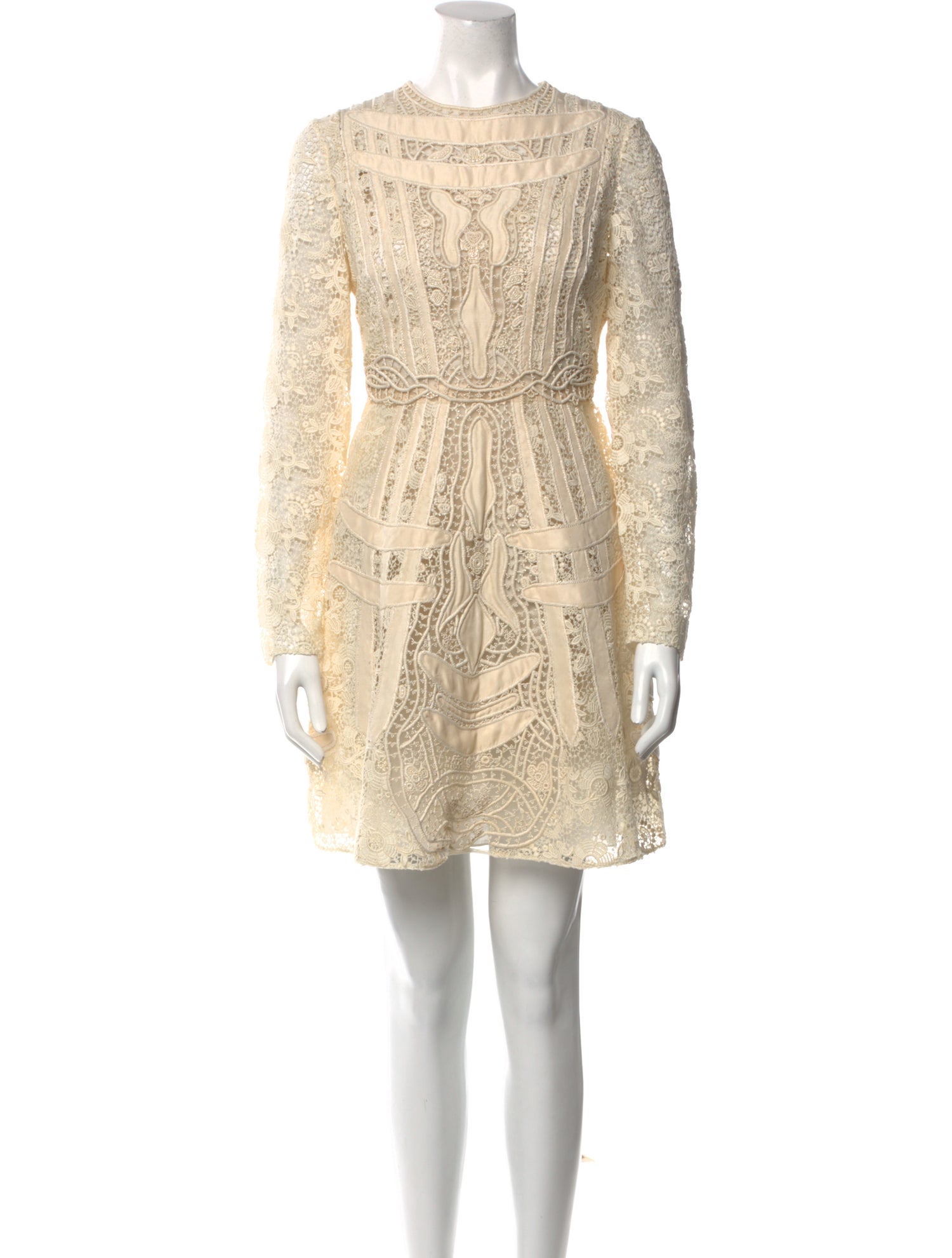 Valentino Lace Pattern Mini Dress