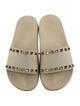 Valentino Rockstud Accents Rubber Slides