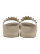 Valentino Rockstud Accents Rubber Slides