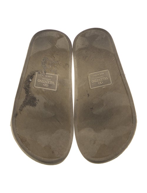 Valentino Rockstud Accents Rubber Slides