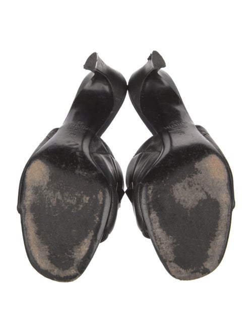 Valentino Leather Studded Accents Slides