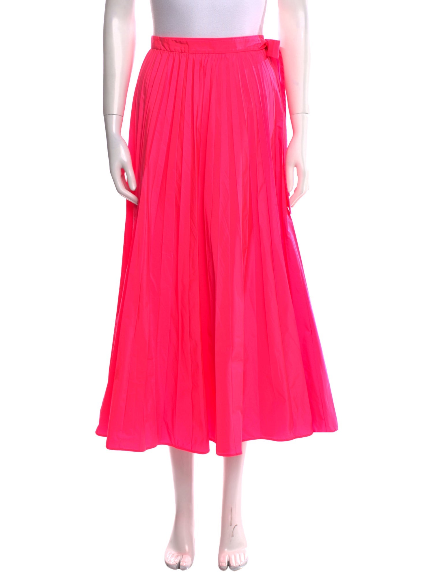 Valentino Pleated Accents Midi Length Skirt w/ Tags