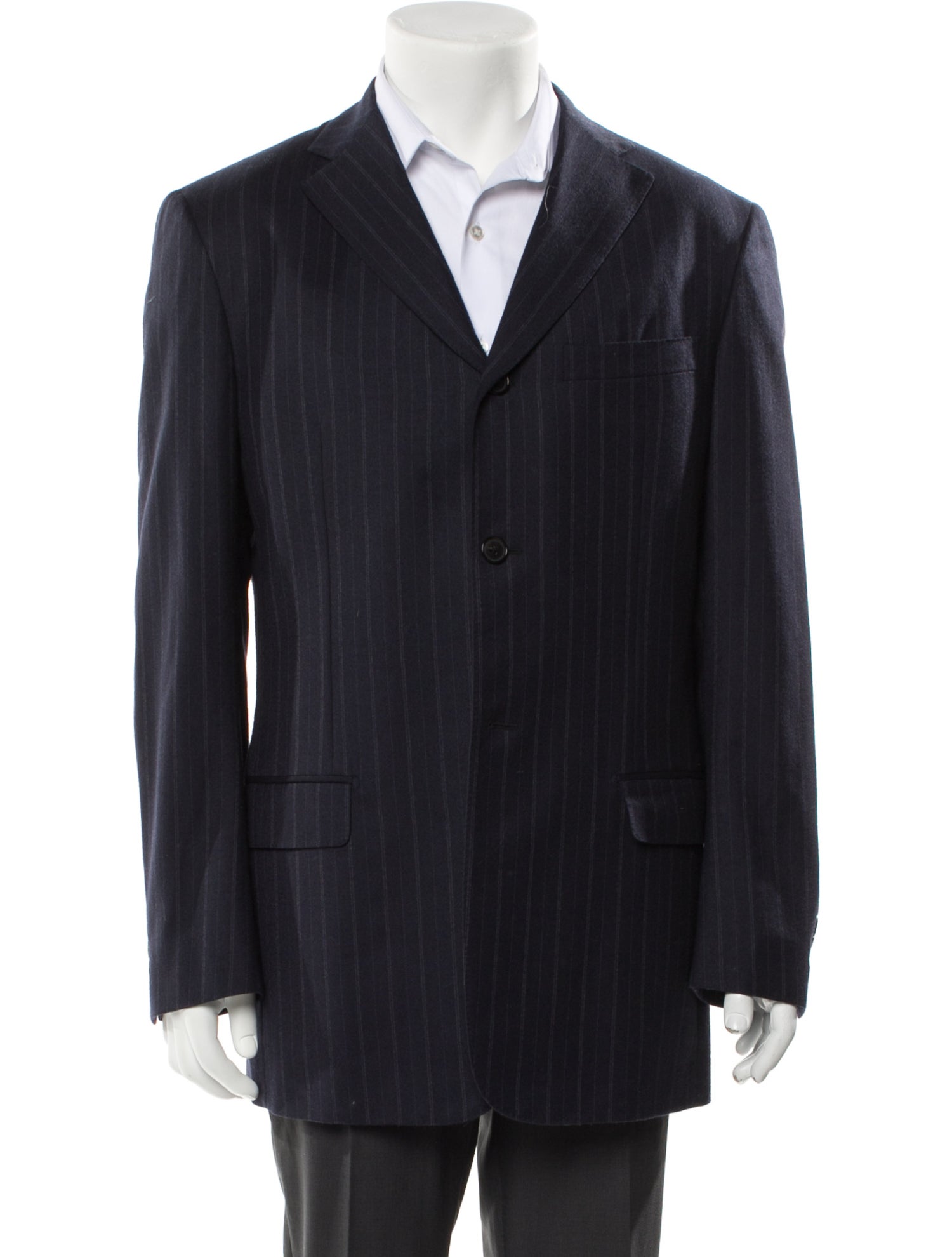 Valentino Virgin Wool Striped Blazer