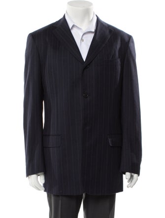 Valentino Virgin Wool Striped Blazer