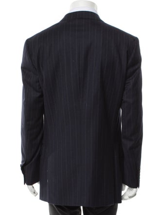 Valentino Virgin Wool Striped Blazer