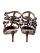 Valentino Rockstud Accents Leather T-Strap Pumps