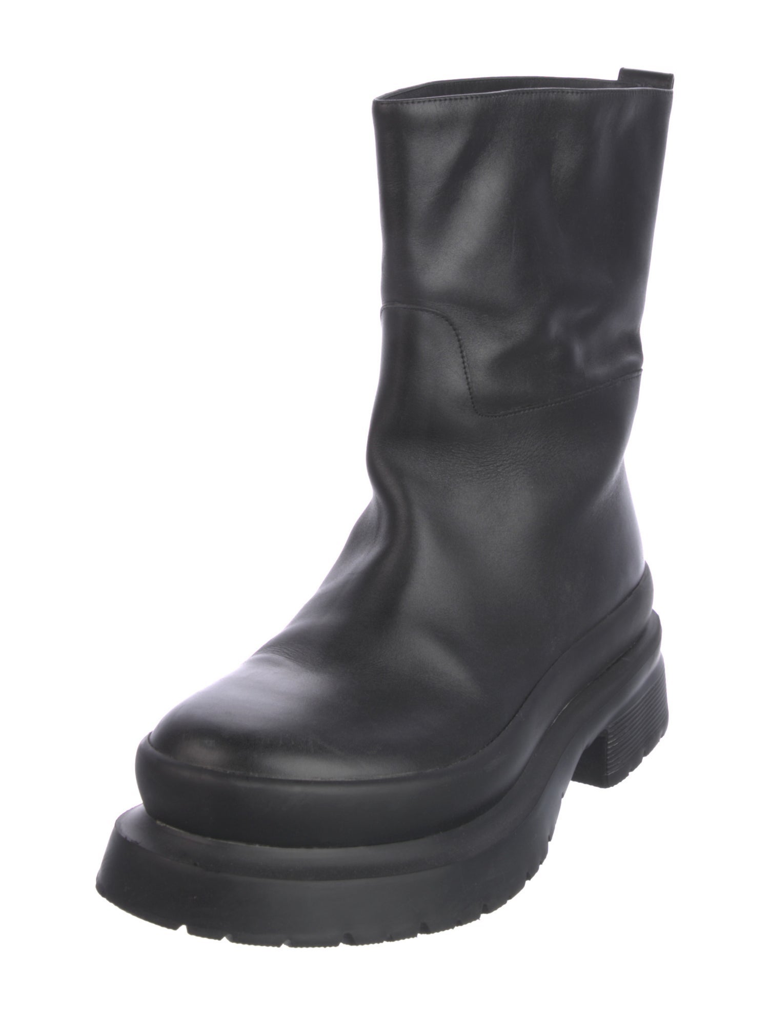 Valentino Leather Studded Accents Boots