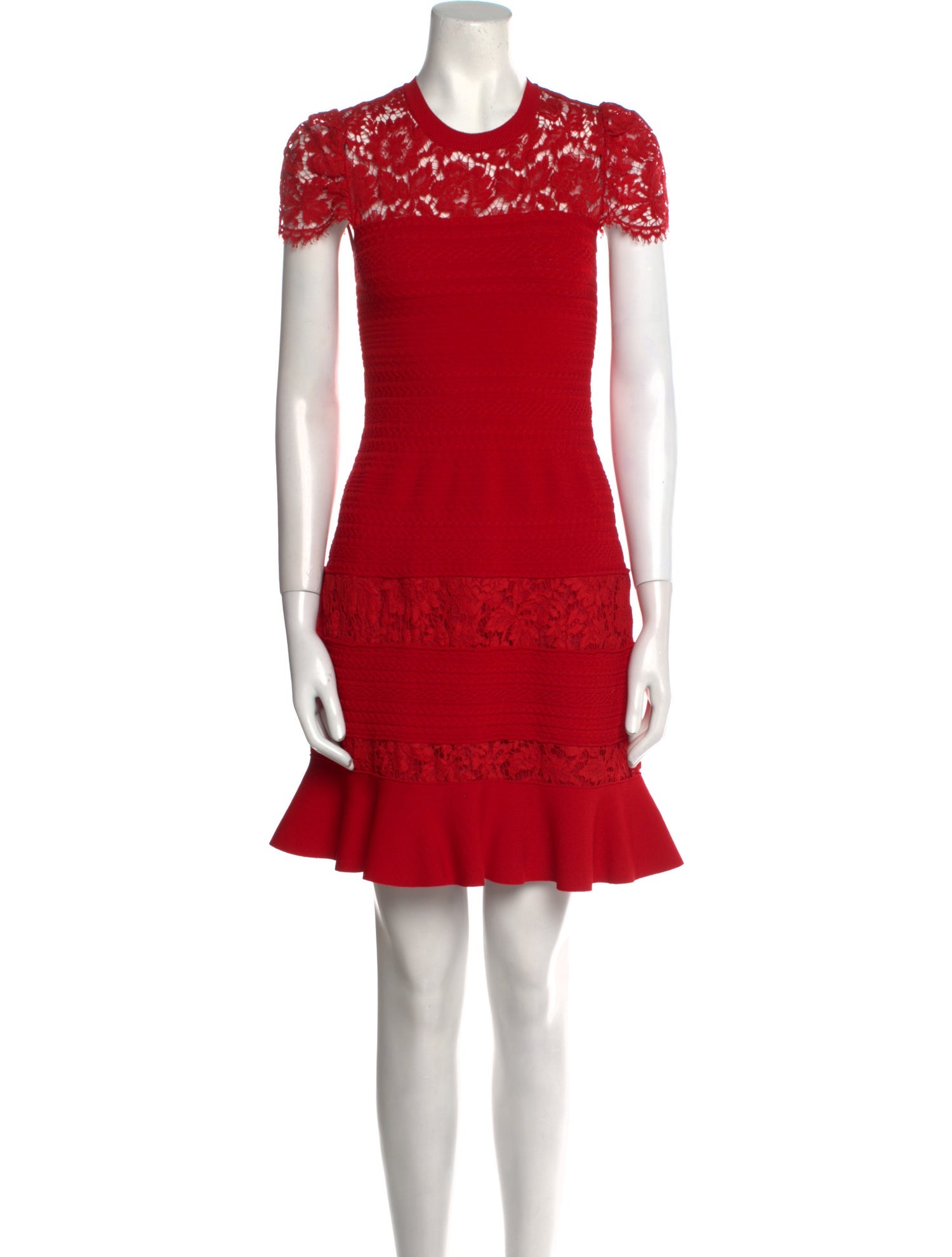 Valentino Crew Neck Mini Dress