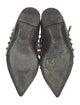 Valentino Rockstud Accents Leather Ballet Flats