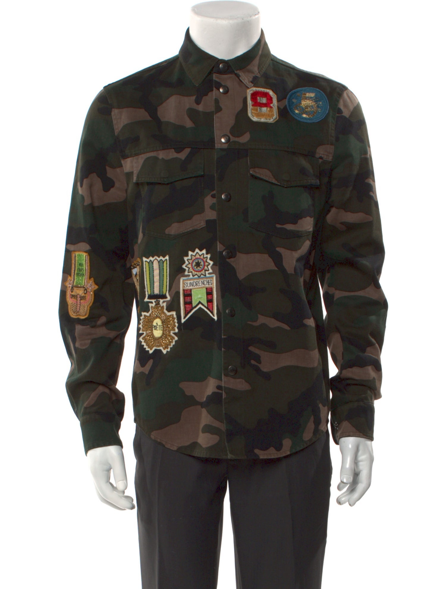 Valentino Printed Long Sleeve Shirt