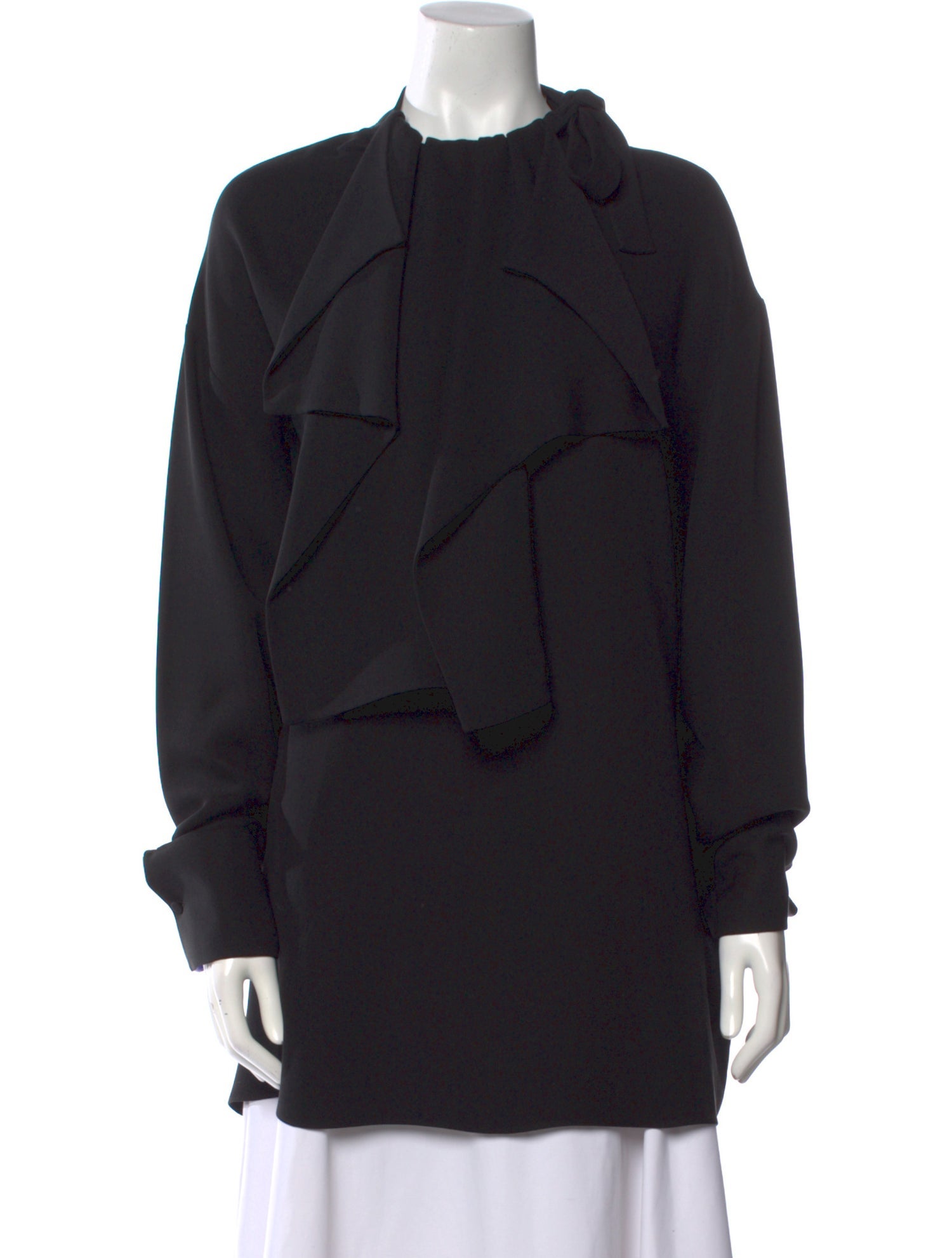 Valentino Silk Mock Neck Sweatshirt