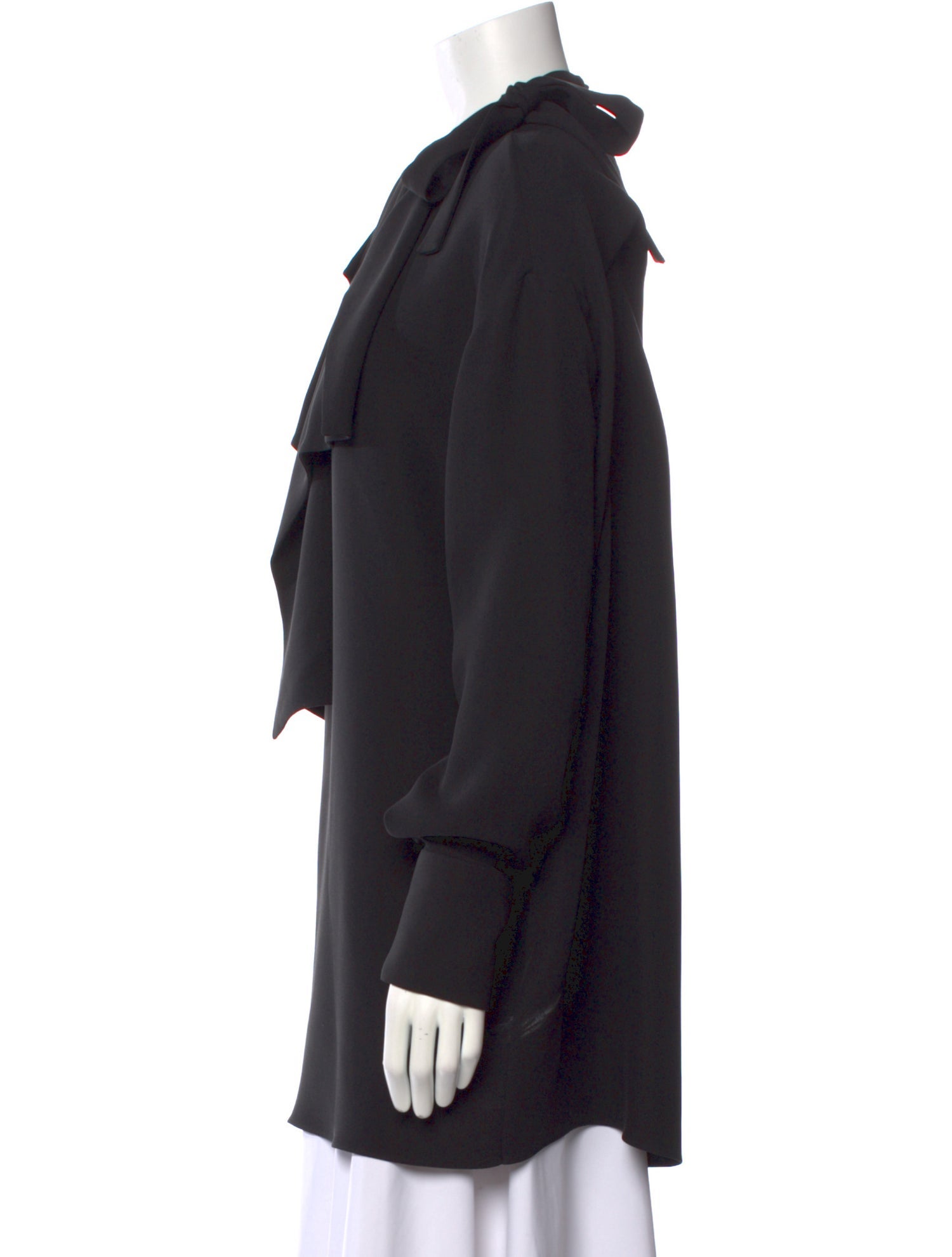 Valentino Silk Mock Neck Sweatshirt