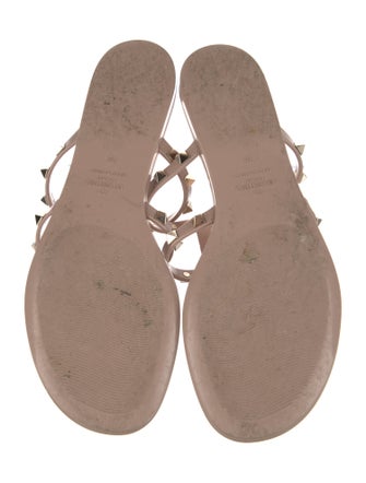 Valentino Rockstud Accents Rubber Slides