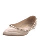 Valentino Rockstud Accents Patent Leather Ballet Flats