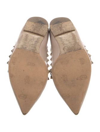 Valentino Rockstud Accents Patent Leather Ballet Flats