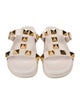Valentino Rockstud Accents Leather T-Strap Sandals