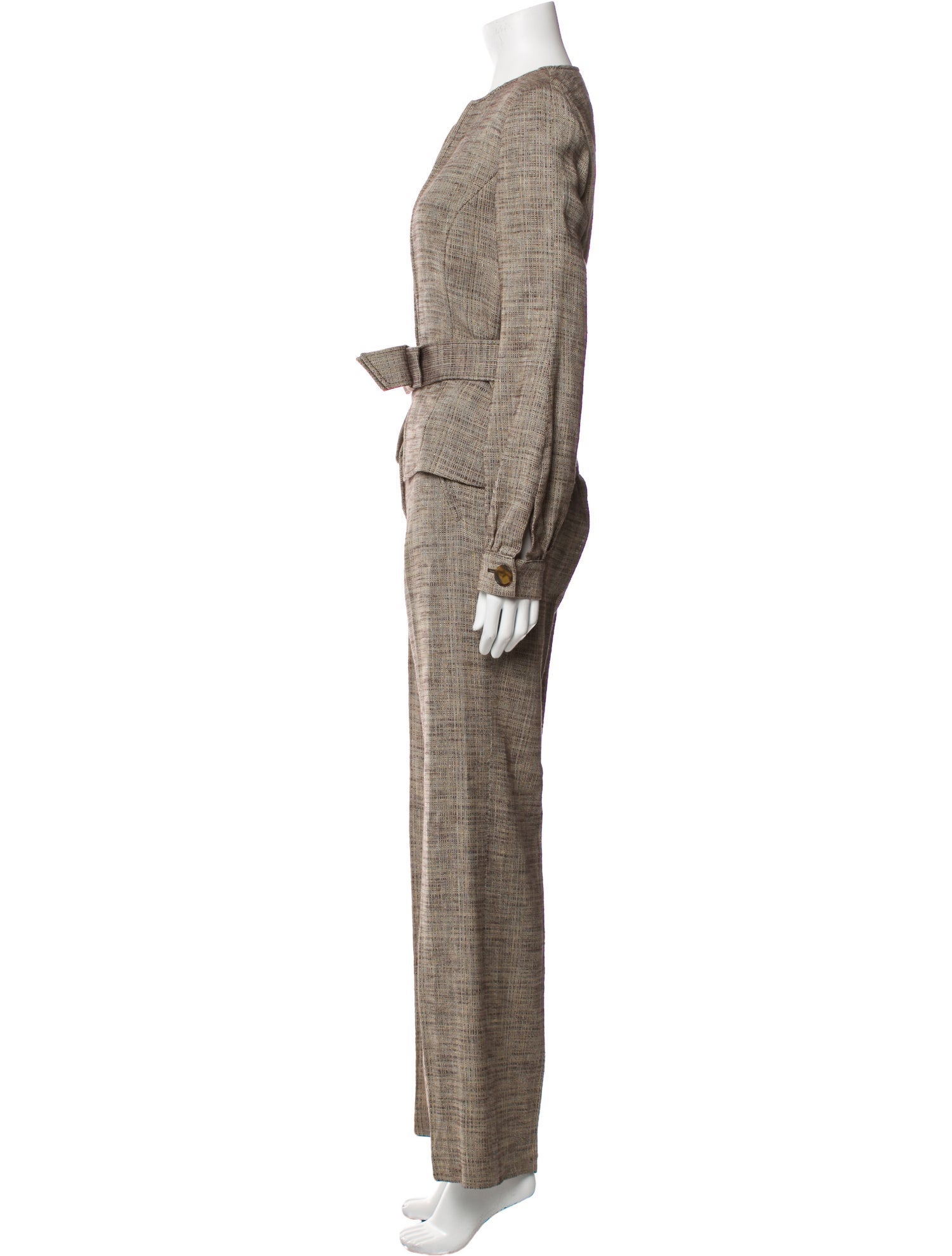 Valentino Linen Striped Pantsuit