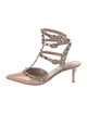 Valentino Rockstud Accents Patent Leather T-Strap Pumps