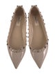 Valentino Rockstud Accents Patent Leather Ballet Flats